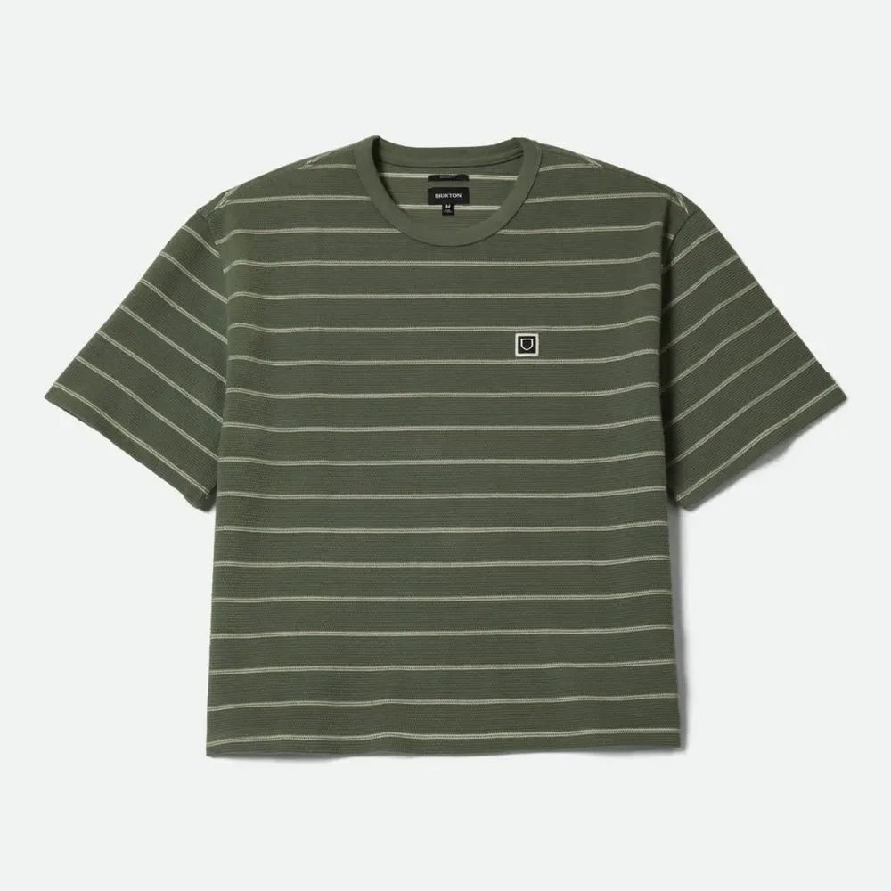 Brixton Shield Pique Boxy Knit T-Shirt
